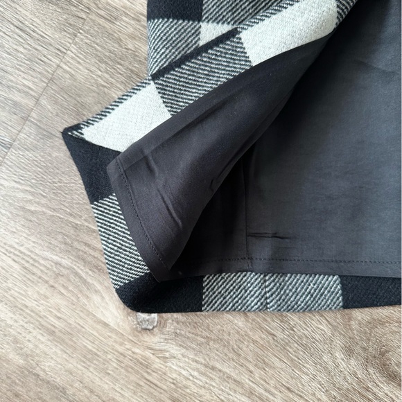 NWT Sz S/4 AMERICAN RETRO “Checky” Buffalo Plaid Wool Pencil Skirt - Picture 8 of 9